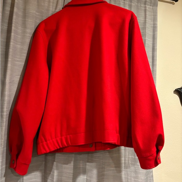 Vintage red Pendleton bomber jacket women’s size large 100% wool - Picture 3 of 7